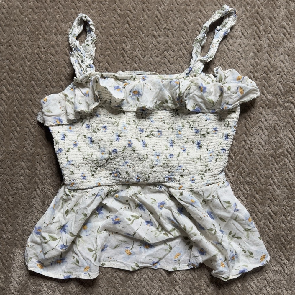 Old Navy Blouse Women's Floral Tank Top Lightweight Boho Shirt Small